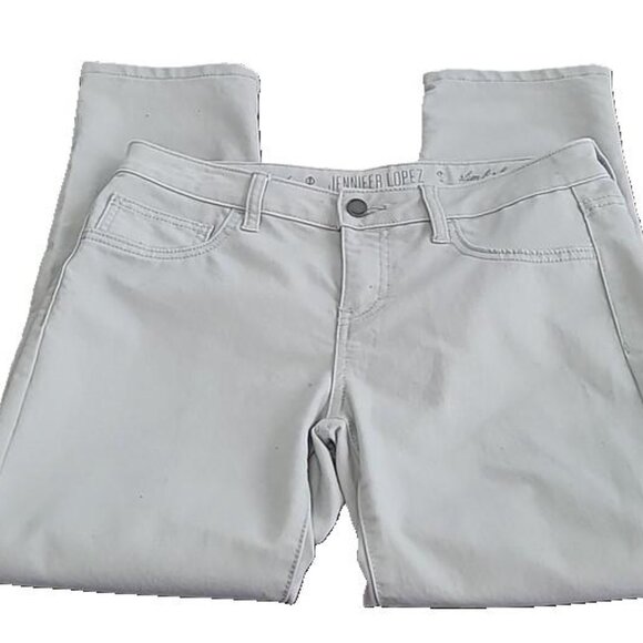 Jennifer Lopez Denim - 👖 Stylish Jennifer Lopez Light Gray Jeans (Size 4) 👖